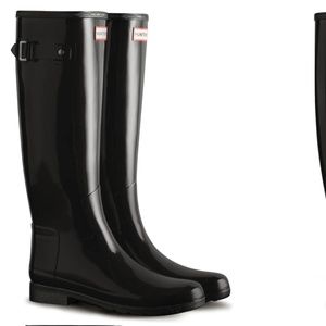 Hunter - Refined Tall Gloss Waterproof Rain Boot